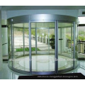 Automatic sliding arc wall door